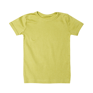 yellow cotton short sleeve t-shirt